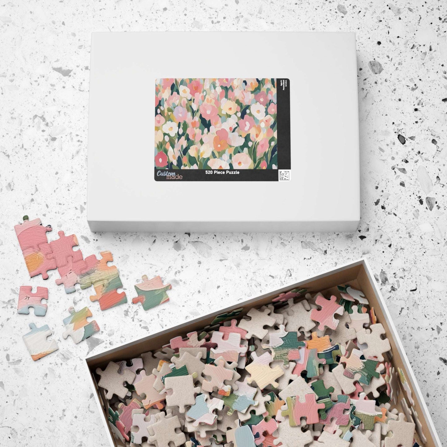 Floral Garden Jigsaw Puzzle — Pastel Flower Blooms