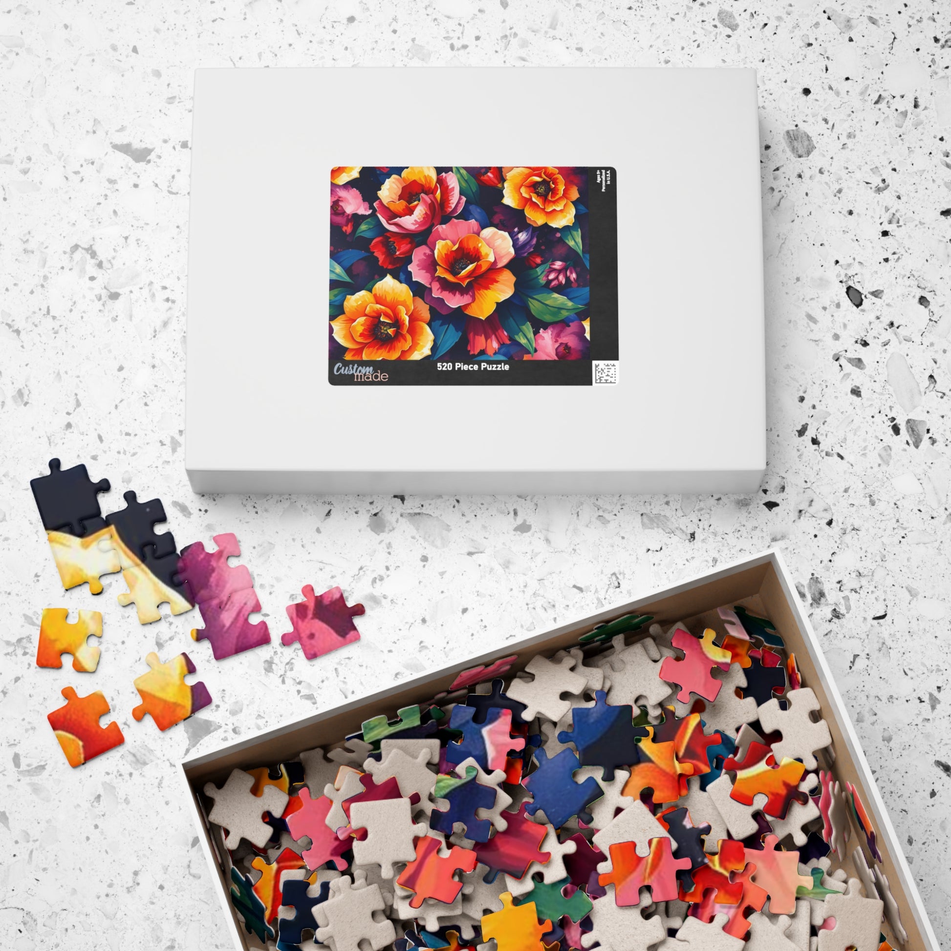 Floral Puzzle Artwork - 110, 252, 520, 1014-piece Jigsaw Games for Family Time, Gift for Friends, Home Entertainment, Art Lovers Puzzle The Puzzle Chest