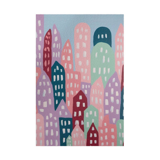 Abstract Cityscape Jigsaw Puzzle, Fun Home Activity Game, Puzzle Lover Gift for Friends, Family Game Nights, Creative Hobby 1014 pcs (Vertical) Puzzle The Puzzle Chest