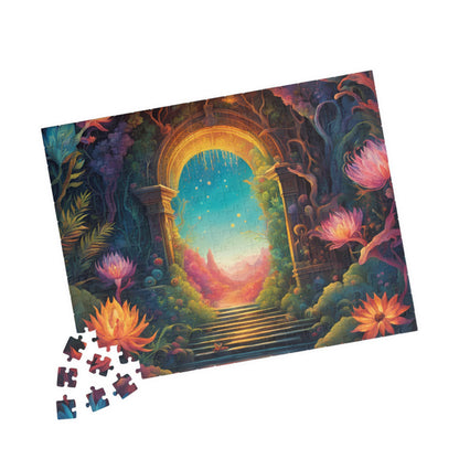 Fantasy Landscape Jigsaw Puzzle, Another World Portal 252 520 1014-Piece, Meditation Activity Stress Relief Game, Puzzle Lover Enthusiast Puzzle The Puzzle Chest