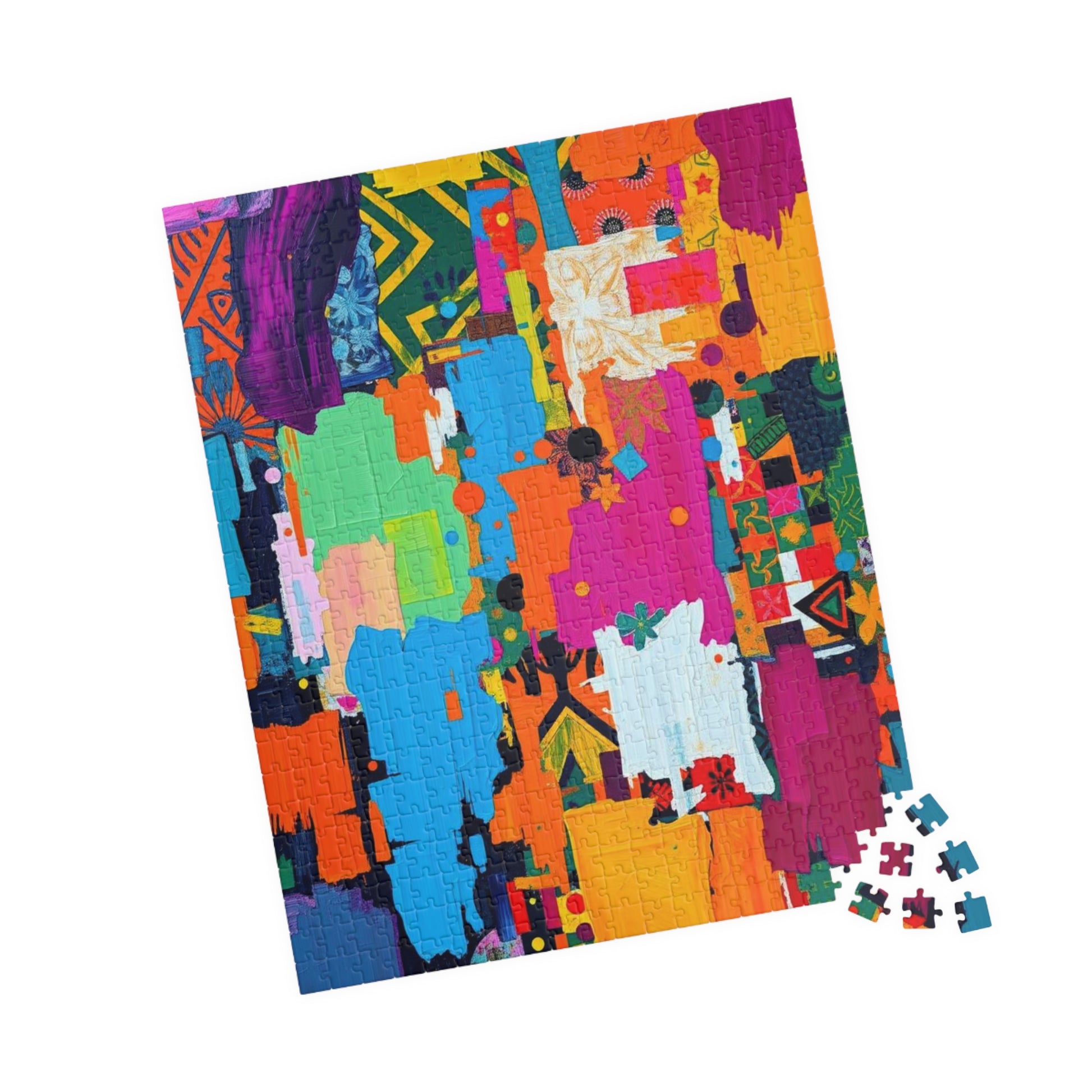 Vibrant Modern Art Puzzle - Colorful Abstract Jigsaw for Family or Solo Fun Puzzle The Puzzle Chest