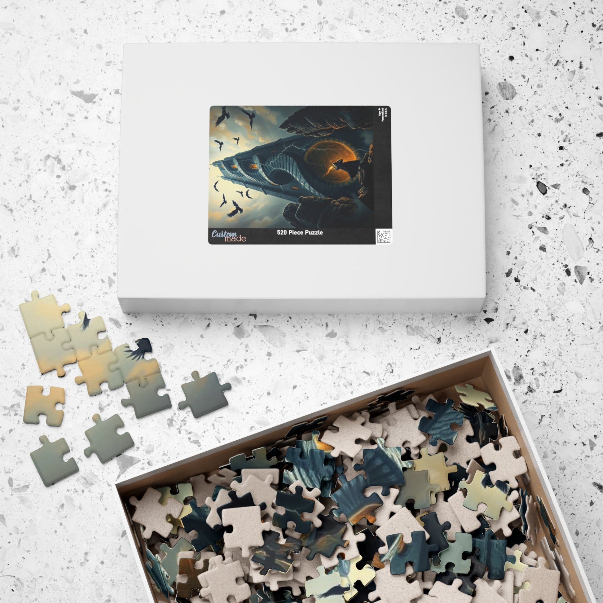 Gothic Tower Puzzle - 110/252/520/1014-Piece Jigsaw Game for Adults, Fantasy Art, Unique gift, Family Fun Indoor Activity, Brain Teaser Puzzle The Puzzle Chest