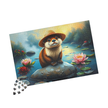 Adorable Otter Jigsaw Puzzle - Perfect for Family Fun, Gift for Nature Lover and Puzzle Enthusiasts, Brain Teaser Puzzle The Puzzle Chest