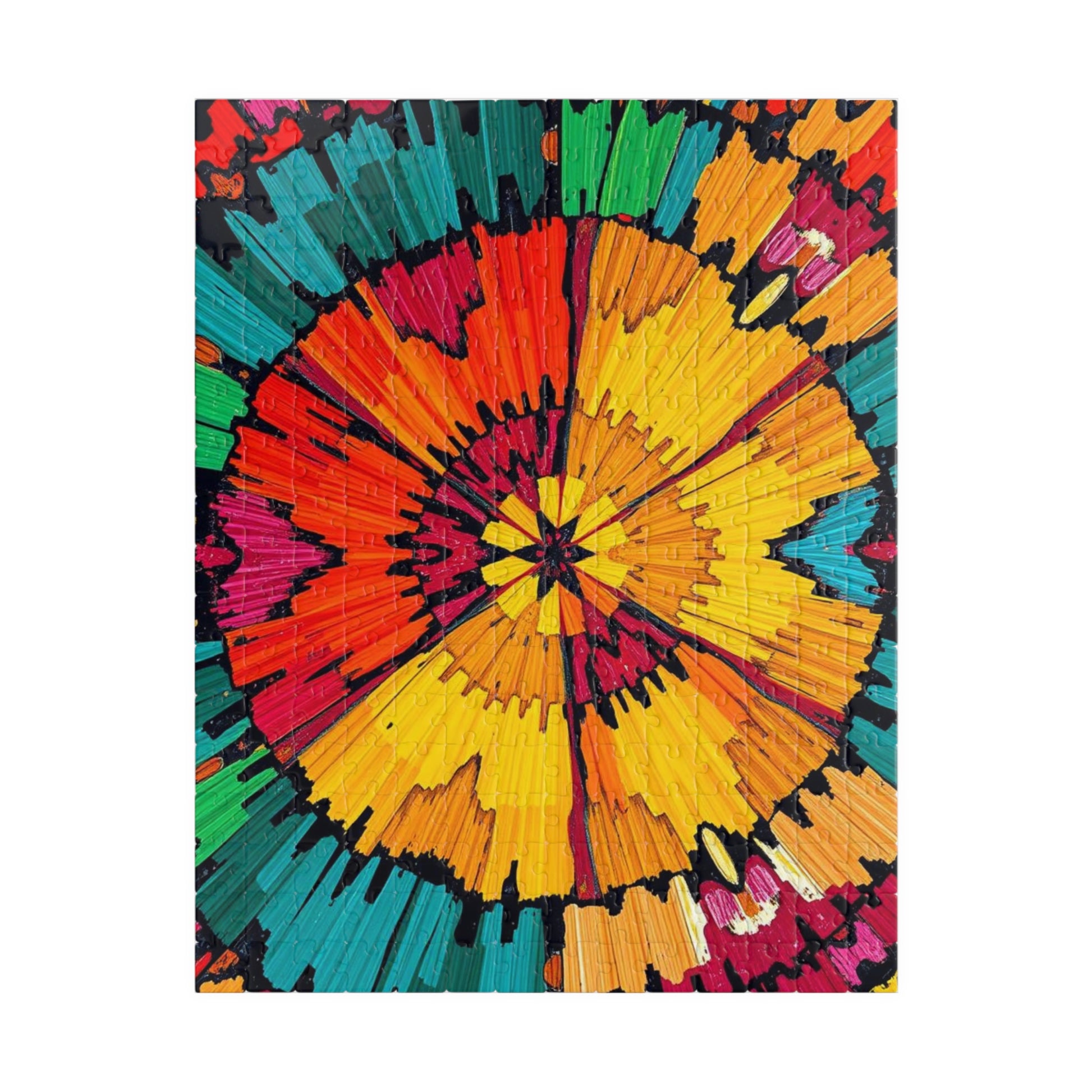 Colorful Mandala Jigsaw Puzzle - Engaging Family Activity, Quiet Home Entertainment, Gift for Friends, Indoor Fun, Mindfulness Puzzle 252 pcs (Vertical) Puzzle The Puzzle Chest