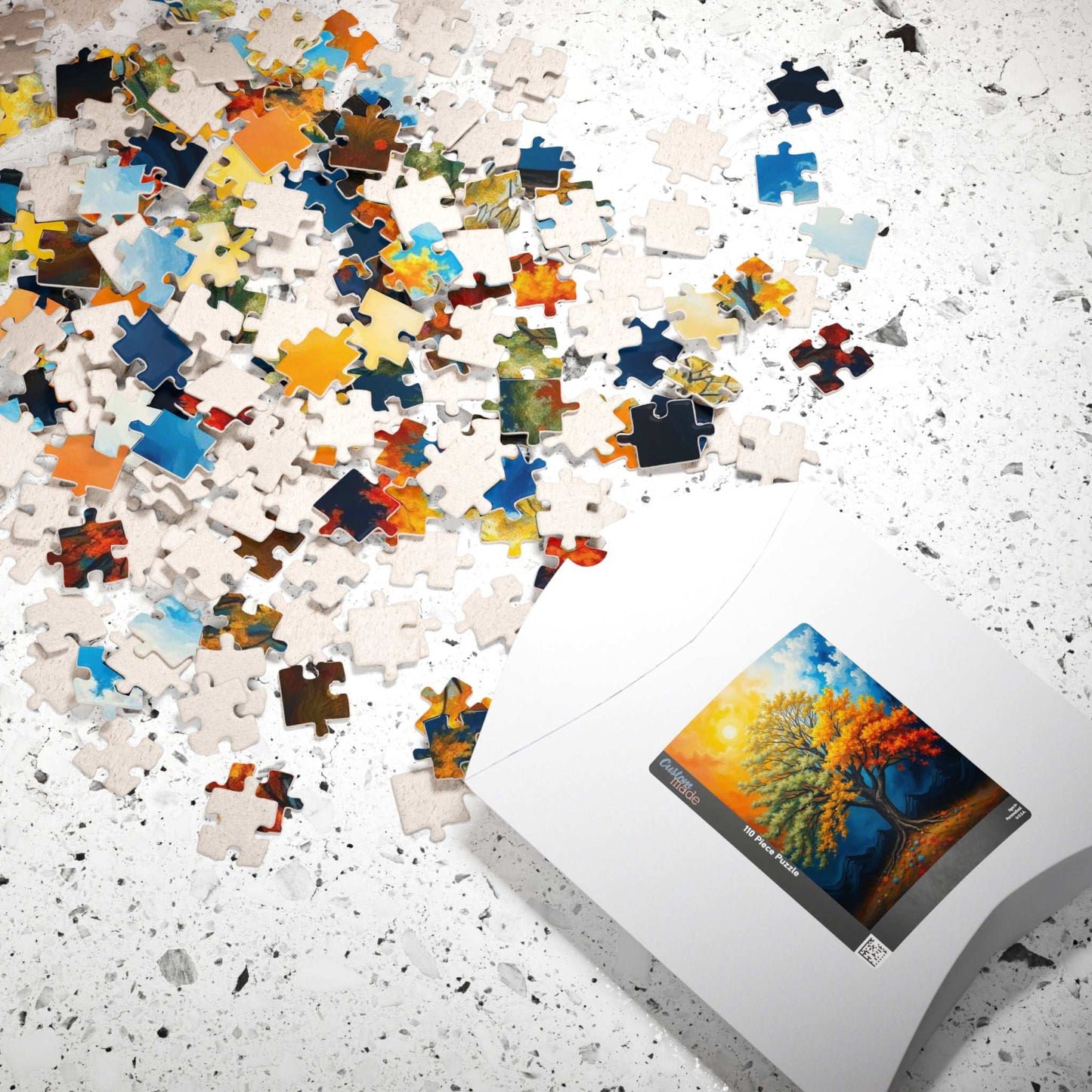 Vibrant Seasonal Tree Puzzle, Landscape Jigsaw Puzzle for Family Activity or Solo Fun, Nature Lovers Gift for Friends Puzzle The Puzzle Chest