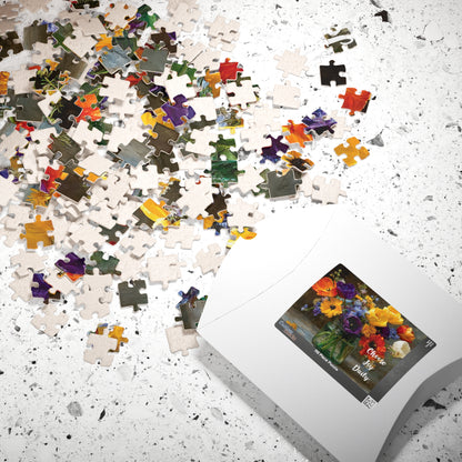 Choose Joy – Radiant Moments Jigsaw Puzzle, Floral Design with Inspirational Quote, Thoughtful Gift for Flower Lover Puzzle The Puzzle Chest