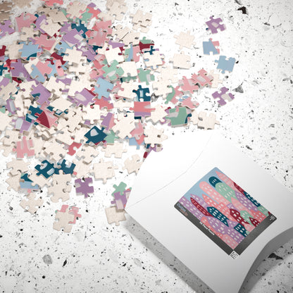 Abstract Cityscape Jigsaw Puzzle, Fun Home Activity Game Puzzle The Puzzle Chest