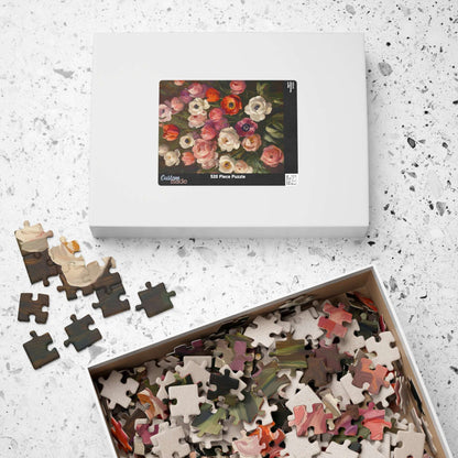 Vintage Floral Bouquet Puzzle 1101-1014 Piece | Anemone & Ranunculus Art Puzzle