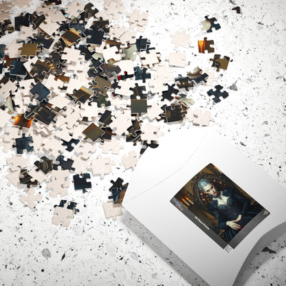 Gothic Vampire Puzzle, Dark Fantasy Art Jigsaw Game for Adult Puzzle Lovers, Home Entertainment, Gift for Friends, Mindfulness Brain Teaser Puzzle The Puzzle Chest