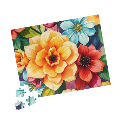 Floral Jigsaw Puzzle Game for Adult Mindfulness Activity, Gift for Flower Lovers, Family Fun, Home Entertainment Game Night, Brain Teaser Puzzle The Puzzle Chest