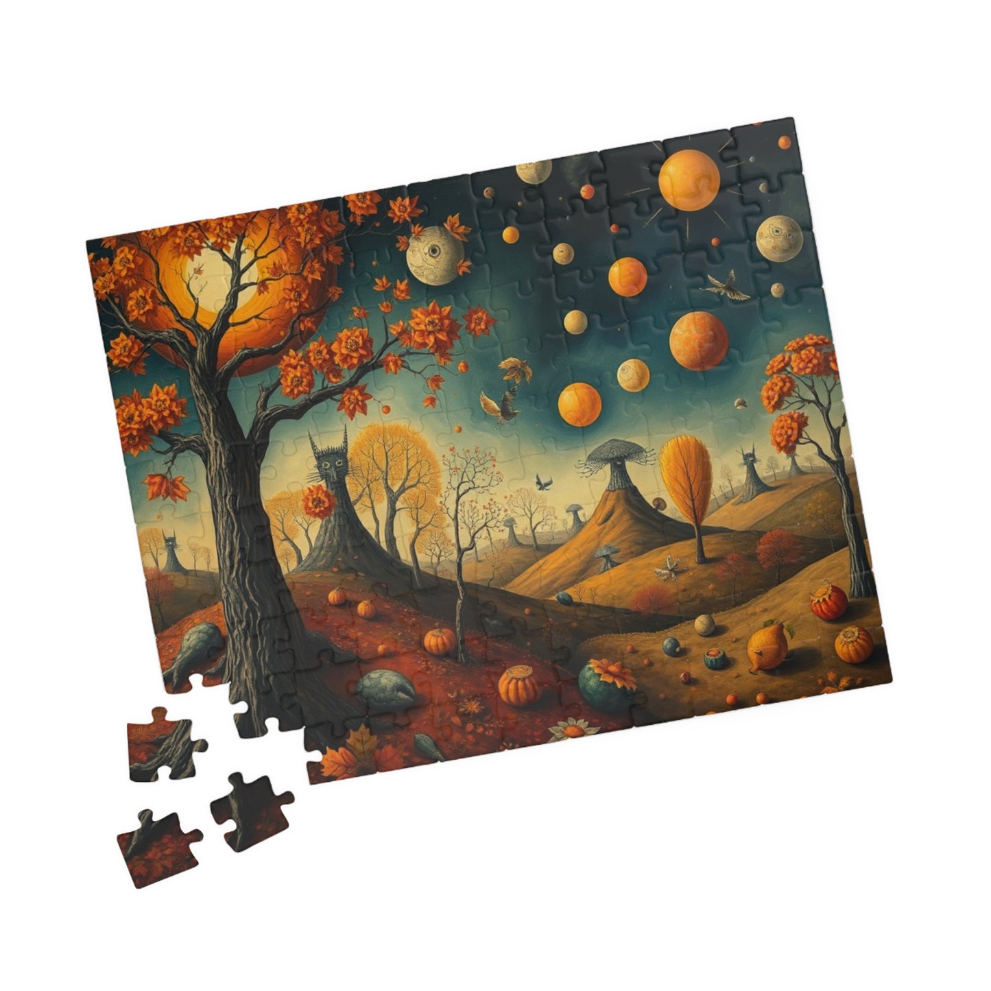 Autumn Celestial Puzzle - 110, 252, 520, 1014-piece, Fall Jigsaw Game for Home Entertainment Solo Fun Family Game Night, Unique Mindful Gift Puzzle The Puzzle Chest