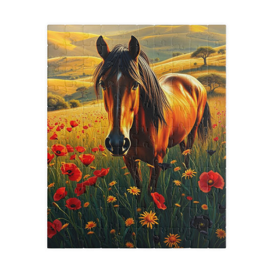 Stunning Horse Jigsaw Puzzle Game for Adults, Nature Lover Gift for Friends Equestrian Family Night Fun 110-1014 Pieces Great for Relaxation 110 pcs (Vertical) Puzzle The Puzzle Chest