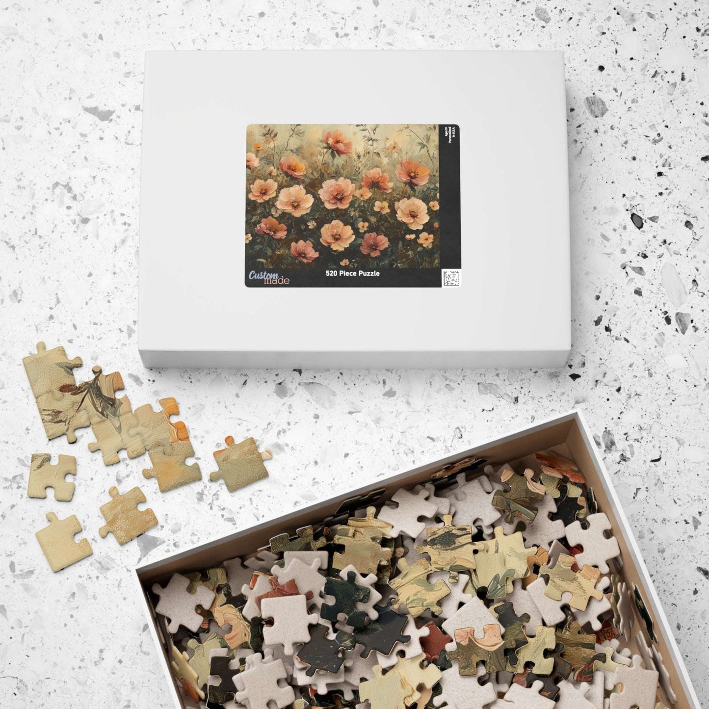 Vintage Floral Jigsaw Puzzle — Romantic Garden Puzzle