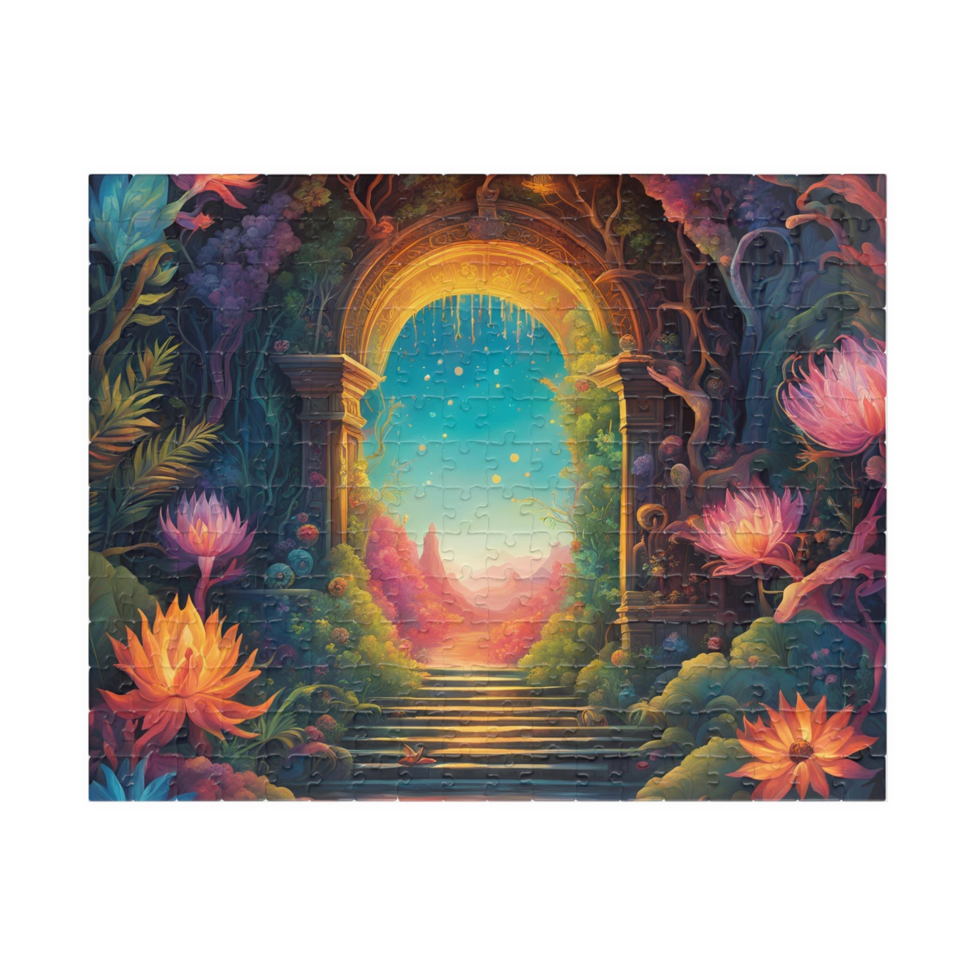 Fantasy Landscape Jigsaw Puzzle, Another World Portal 252 520 1014-Piece, Meditation Activity Stress Relief Game, Puzzle Lover Enthusiast 252 pcs (Horizontal) Puzzle The Puzzle Chest