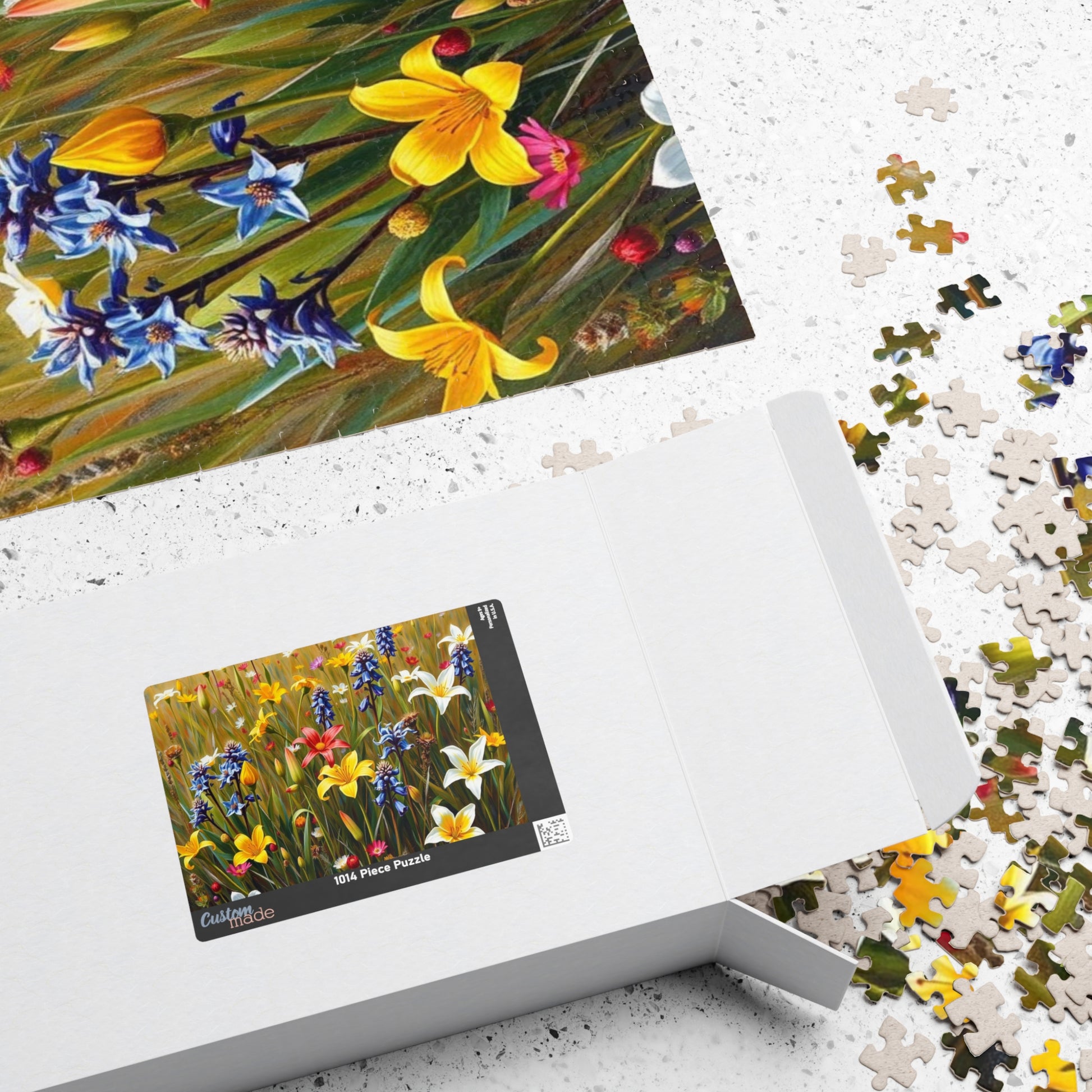 Floral Puzzle - Nature's Beauty, Jigsaw Puzzle for Family Fun, Gift for Garden and Puzzle Lovers, Mindfulness Activity, Indoor Entertainment Puzzle The Puzzle Chest