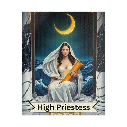 High Priestess Tarot Puzzle: Mystical Jigsaw Puzzle for Adults