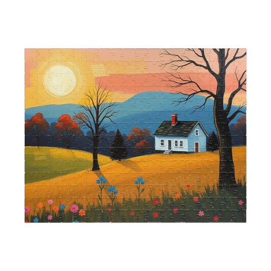 Scenic Landscape Puzzle | Perfect for Family Game Night, Seasonal Decor, Gift for Puzzle Lovers, Relaxation Activity, Cozy Indoor Fun 252 pcs (Horizontal) Puzzle The Puzzle Chest