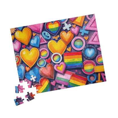 Rainbow Pride Puzzle Jigsaw Game - 110 252 520 1014-piece, Fun for Family Game Night, LGBTQ+ Celebration, Gift for Anyone Who Loves Puzzles Puzzle The Puzzle Chest