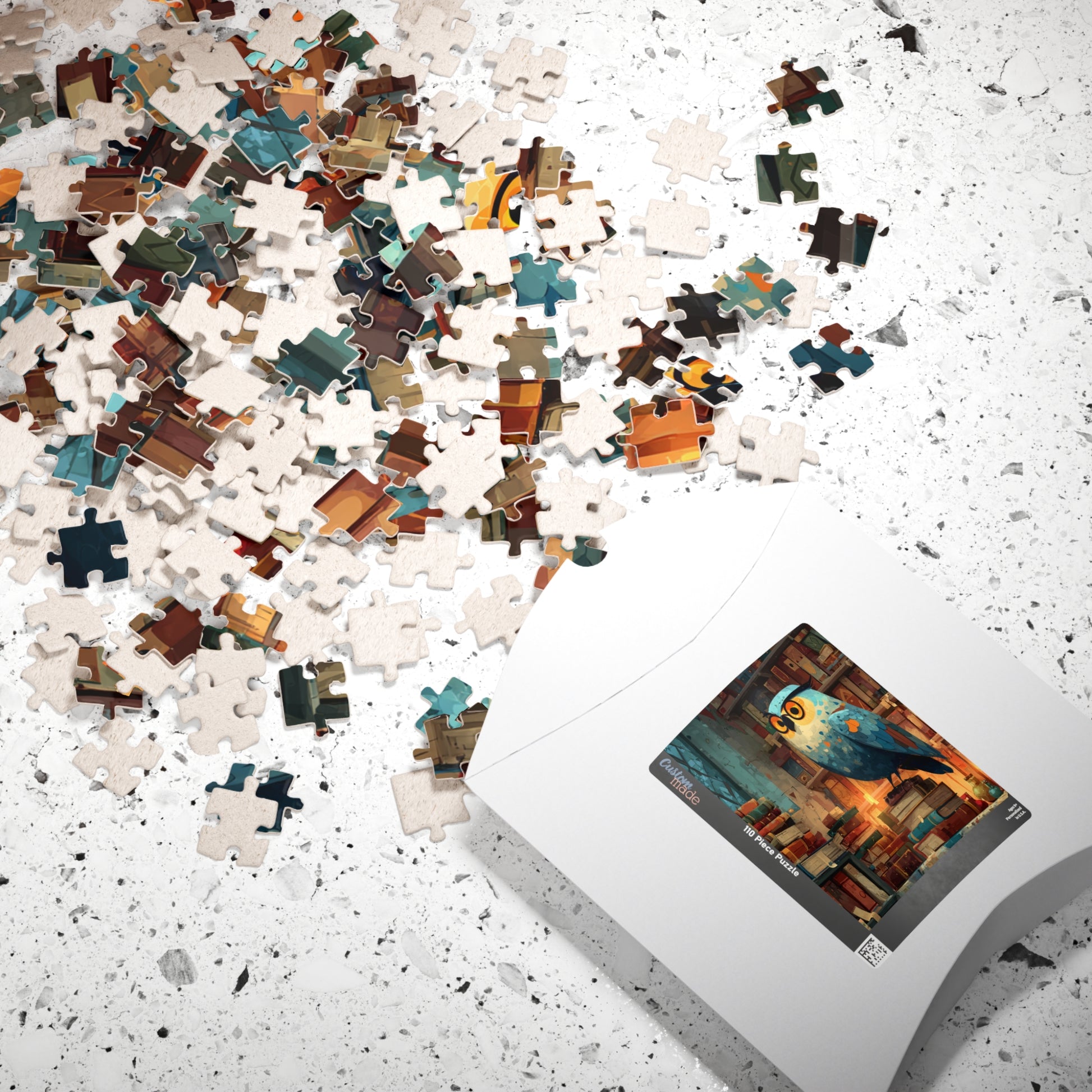 Owl Librarian Jigsaw Puzzle - Bird Game for Book Lovers | Great for Family Bonding, Gifts, Decor, Relaxation, and Mindfulness Puzzle The Puzzle Chest