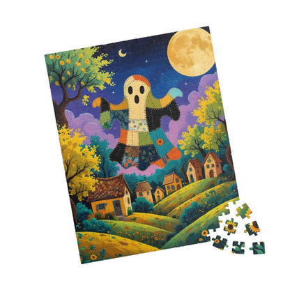 Haunted Village Halloween Jigsaw Puzzle
