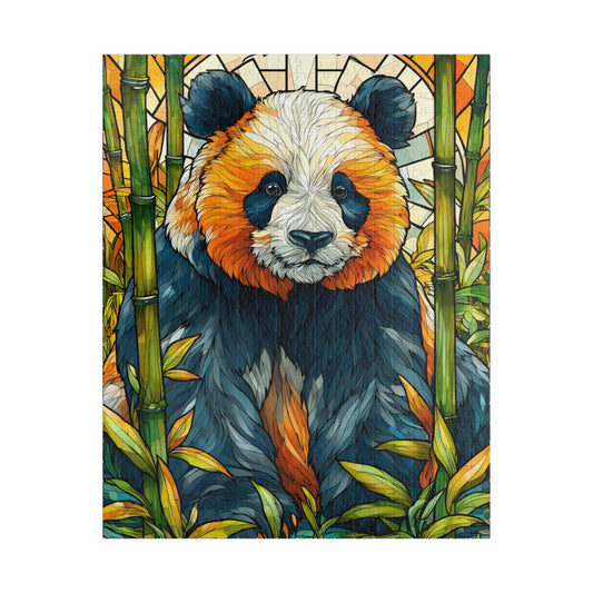 Stained Glass Style Red Panda Puzzle | Animal Jigsaw Puzzle 110-1014 Pieces Puzzle The Puzzle Chest