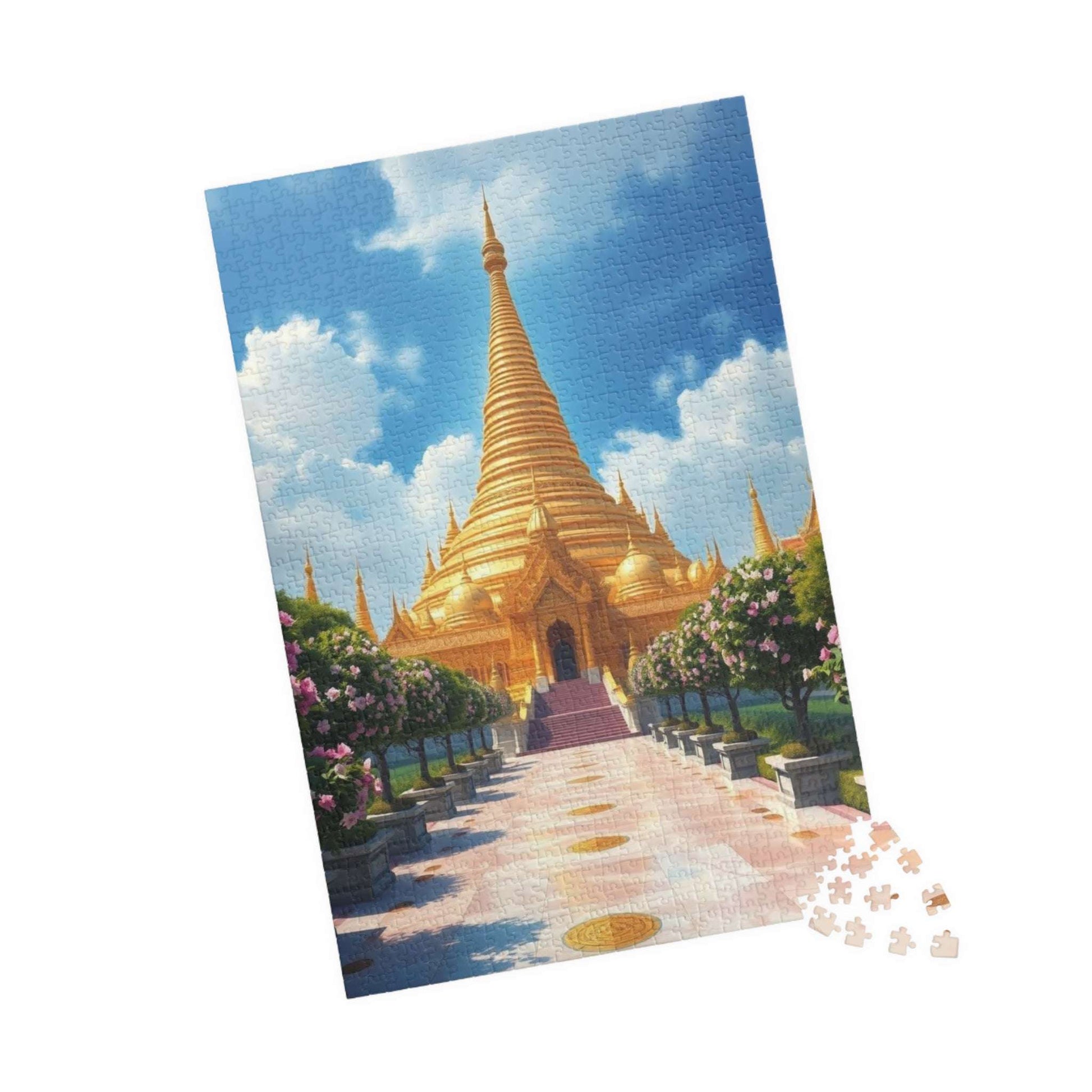 Golden Temple Puzzle – Jigsaw of Harmandir Sahib in Amritsar India, Sikh Landmark 1014 pcs (Vertical) Puzzle The Puzzle Chest