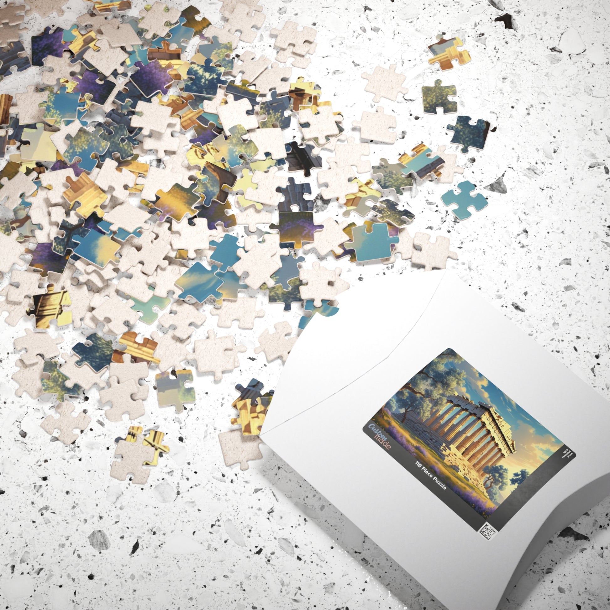 The Parthenon Jigsaw Puzzle - Athens Landmark, 110, 252, 520, 1014-piece Game Ideal for Game Nights, Solo Fun, Gift for Friends Puzzle The Puzzle Chest