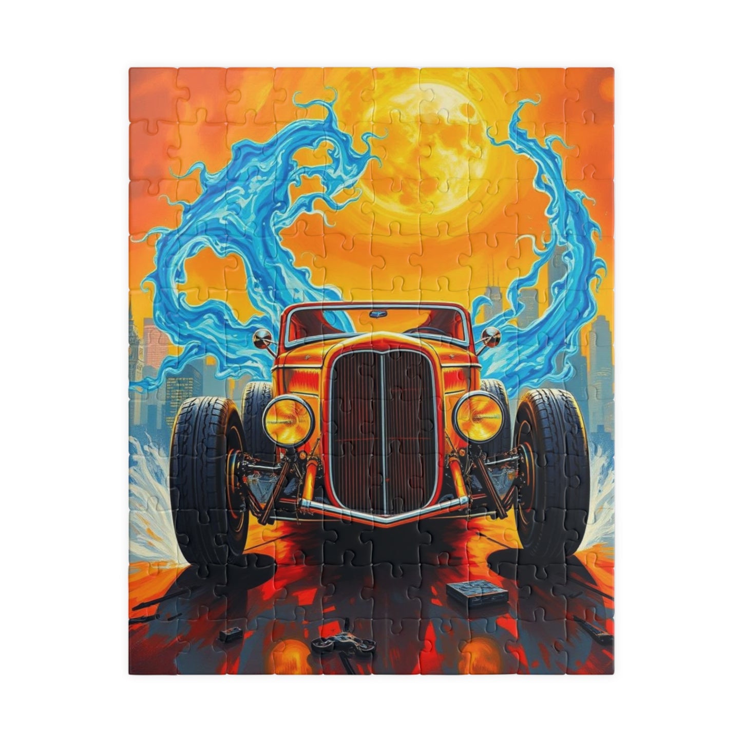 Vintage Car Puzzle - Retro Classic Automobile Artwork, Nostalgic Vehicle 110 pcs (Vertical) Puzzle The Puzzle Chest