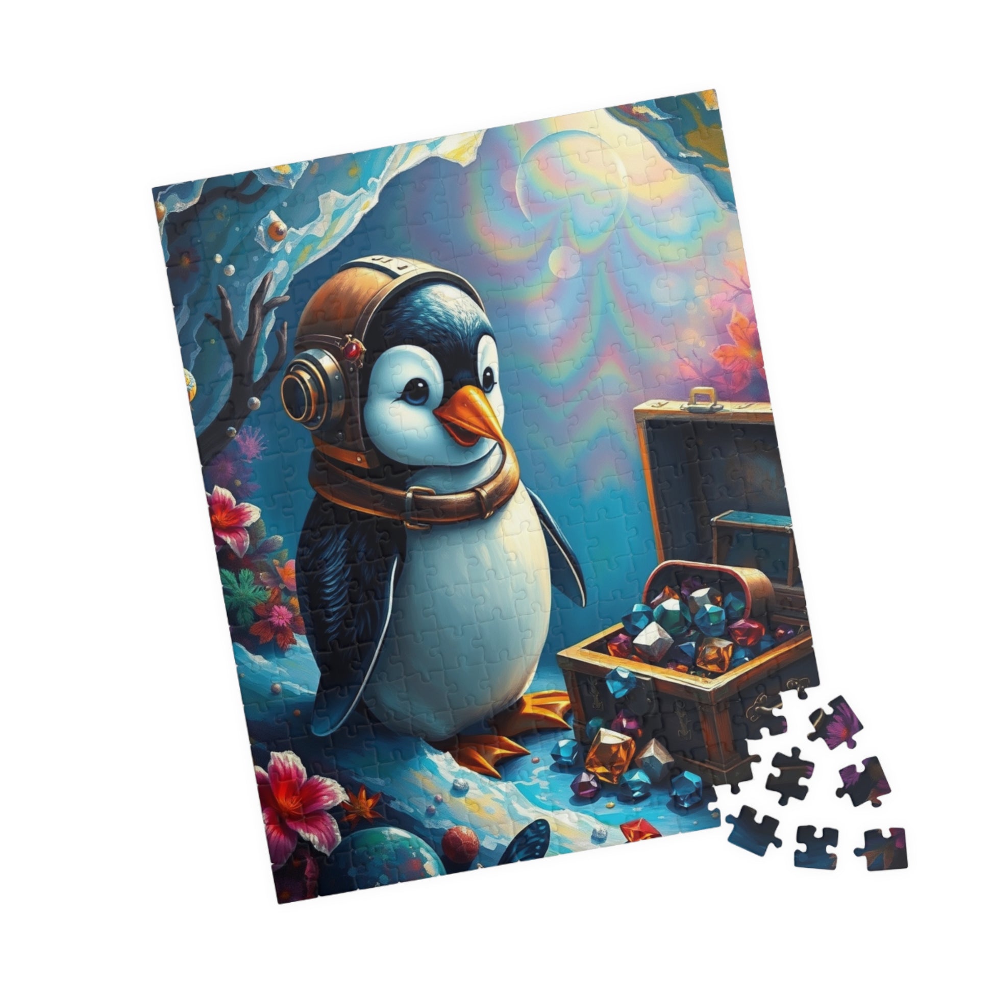 Whimsical Penguin Treasure Jigsaw Puzzle (110, 252, 520-piece) Puzzle The Puzzle Chest