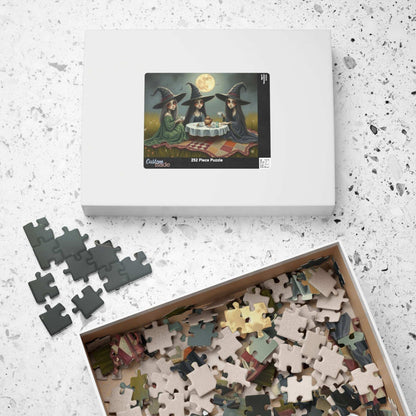 Enchanting Witch Tea Party Puzzle | Perfect for Halloween Fun, Cozy Nights, Family Game Night, Gift for Puzzle Lovers Puzzle The Puzzle Chest