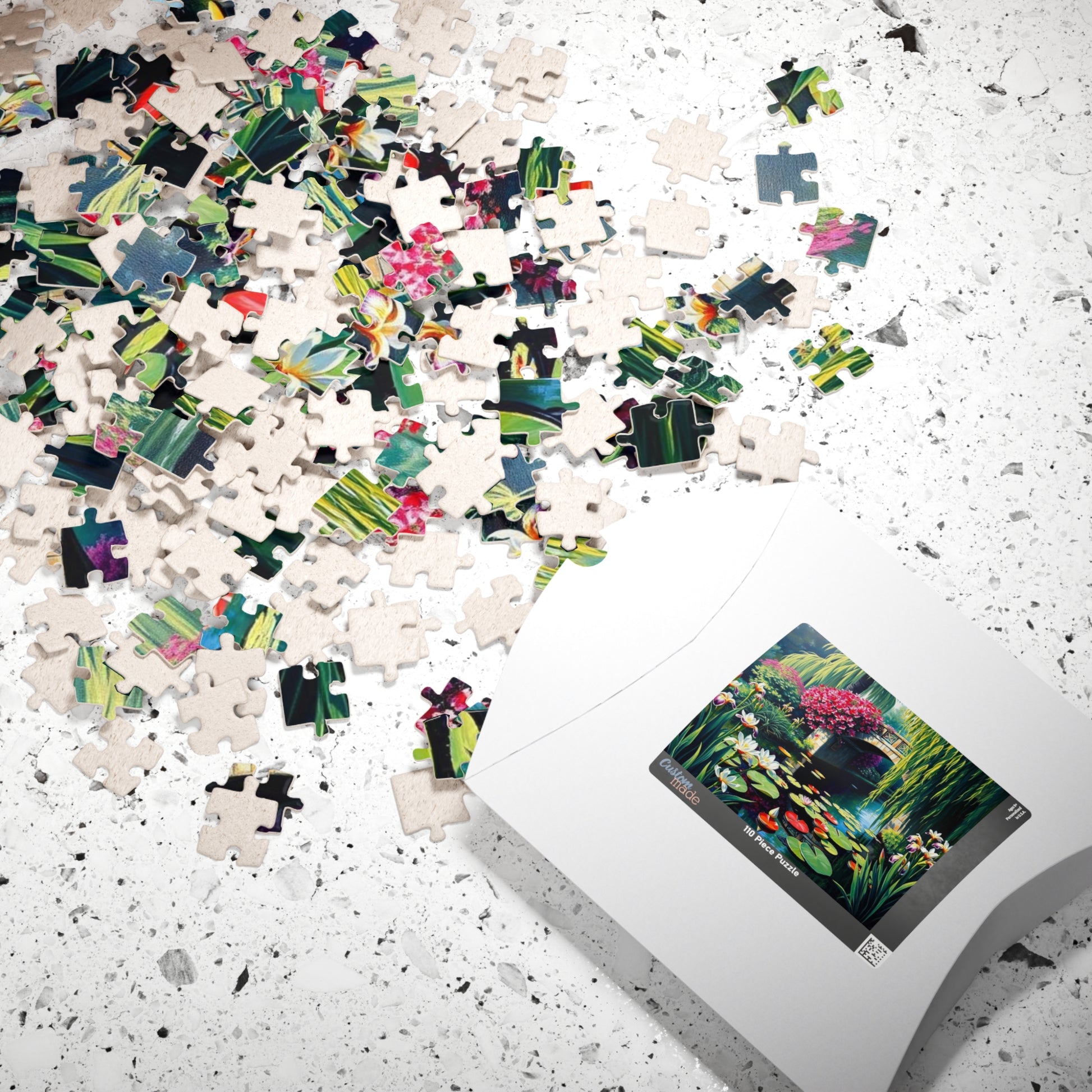 Serene Garden Puzzle - 110-1014 Piece Landscape Jigsaw Game, Gift for Nature Lovers, Family Game Night, Mindfulness Activity Puzzle The Puzzle Chest