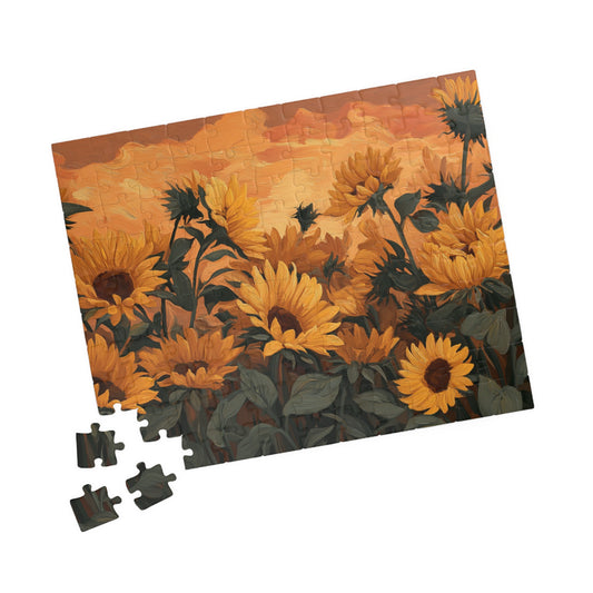 Sunflower Field Jigsaw Puzzle - Floral Puzzle