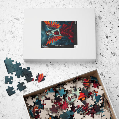 Enchanting Angel Puzzle, Dark Fantasy Celestial Being Gothic Art Jigsaw Game, Perfect Gift for Halloween, 110, 252, 520, 1014-piece Puzzle The Puzzle Chest