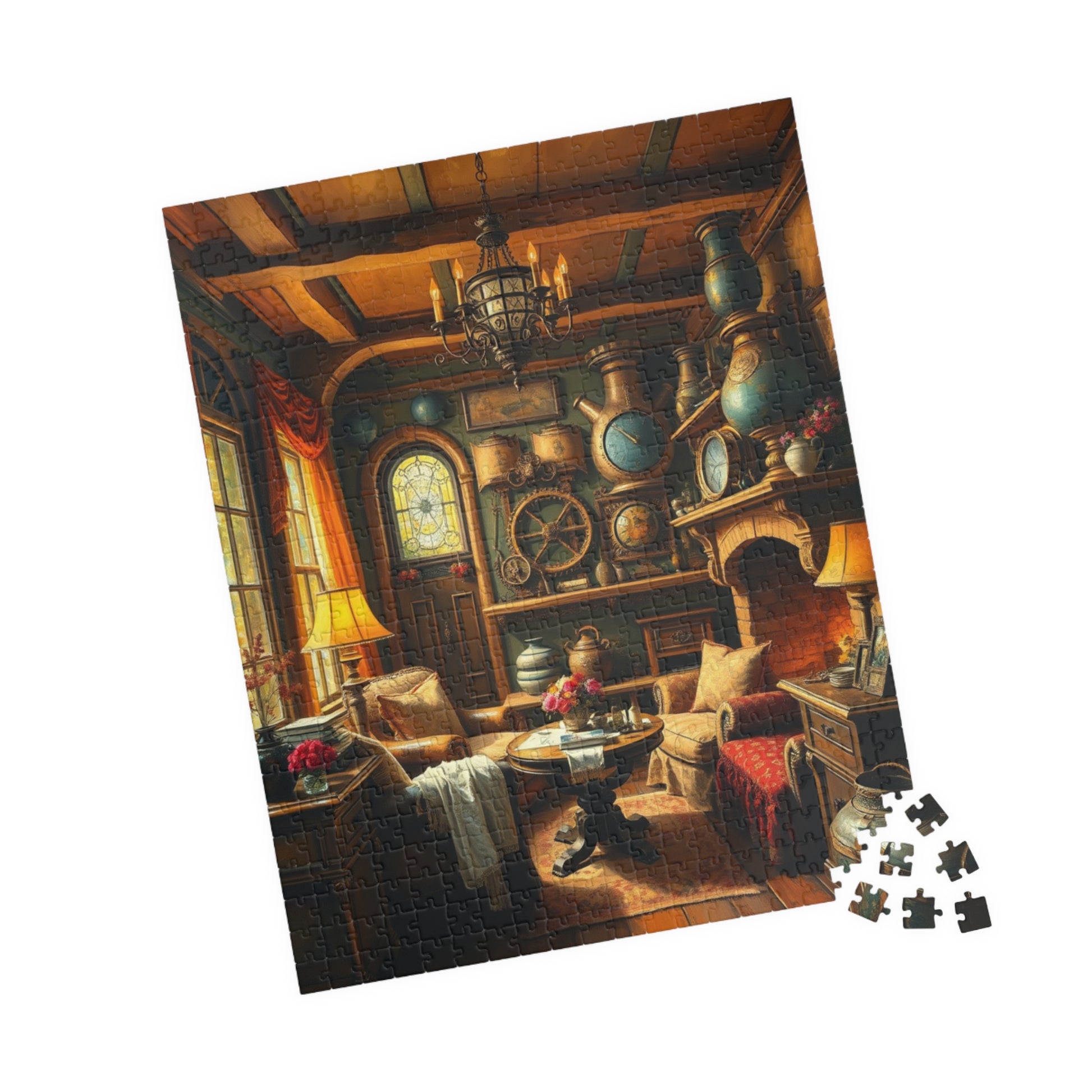 Steampunk Cozy Home Puzzle - 110, 252, 520, 1014-piece, Relaxing Game, Home Decor, Family Activity, Gift for Puzzle Lovers Puzzle The Puzzle Chest