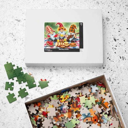 Harvest Picnic Gnome Puzzle - Autumn Themed Jigsaw Game Puzzle The Puzzle Chest