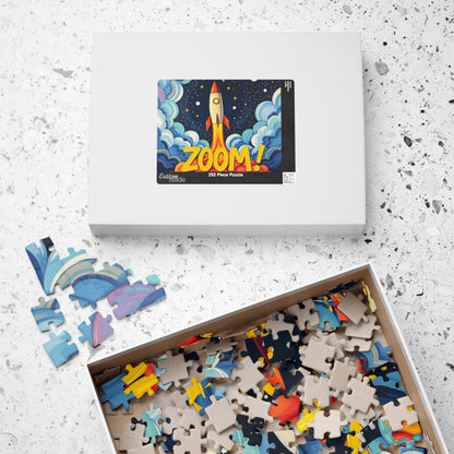Rocket Zoom Puzzle - Pop Art Jigsaw Game, Fun Family Activity, Home Entertainment, Space-Themed Gift, Educational Toy, Adult Puzzle Puzzle The Puzzle Chest