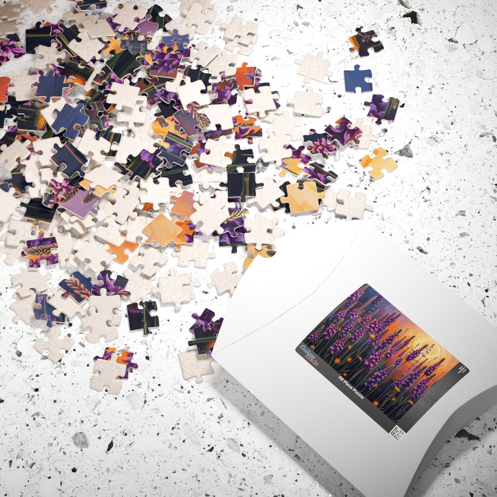 Floral Sunrise Puzzle - Mindful Jigsaw Fun for Garden Lover, Family Game Night or Solo Entertainment, Cozy Evening, Nature Enthusiast Gift Puzzle The Puzzle Chest
