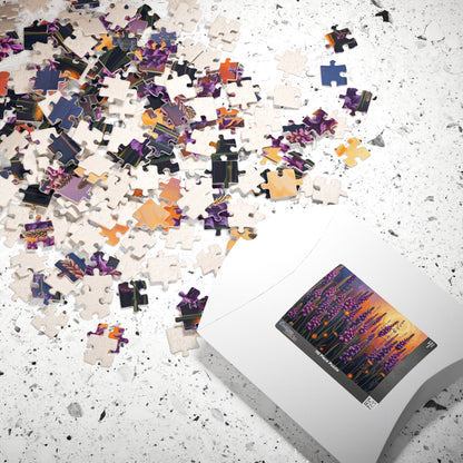 Floral Sunrise Puzzle - Mindful Jigsaw Fun for Garden Lover, Family Game Night or Solo Entertainment, Cozy Evening, Nature Enthusiast Gift Puzzle The Puzzle Chest