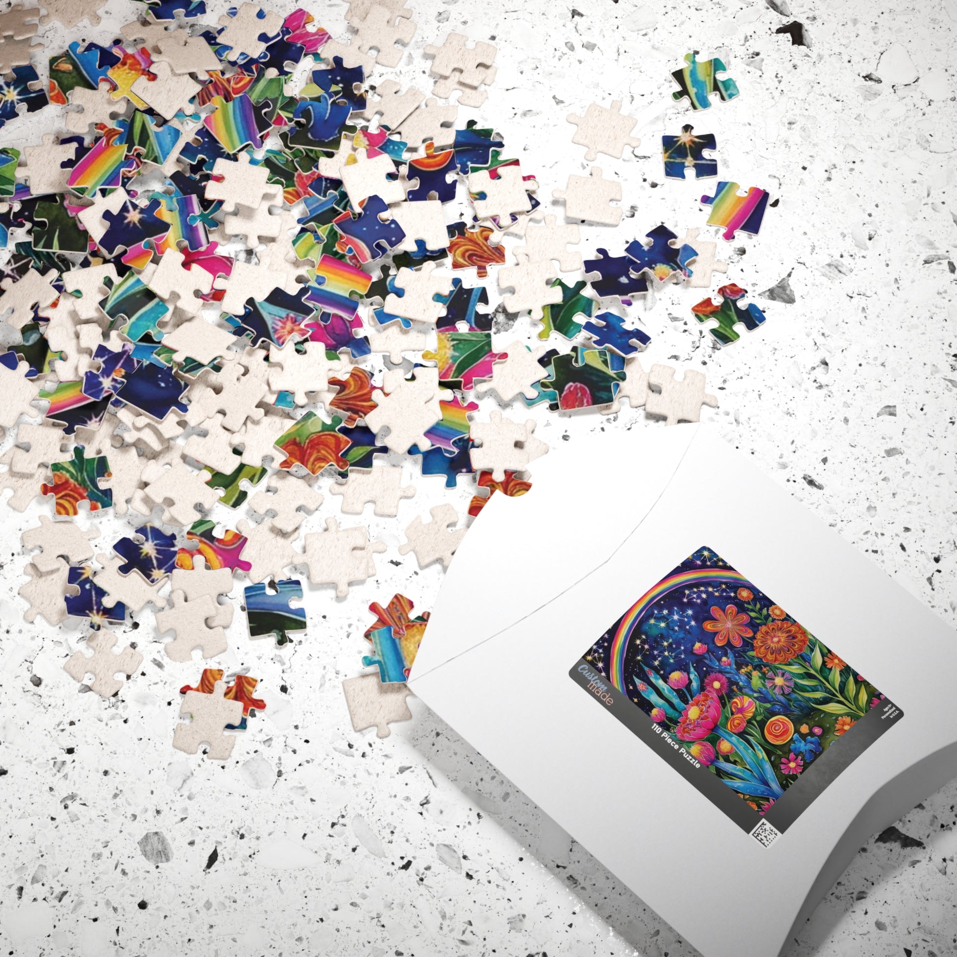 Trippy Puzzle, Glow in the Dark Garden, Otherworldly Hues Jigsaw Puzzle Game for Adults, Mind-Bending Design for Puzzle Lover, Enthusiasts Puzzle The Puzzle Chest