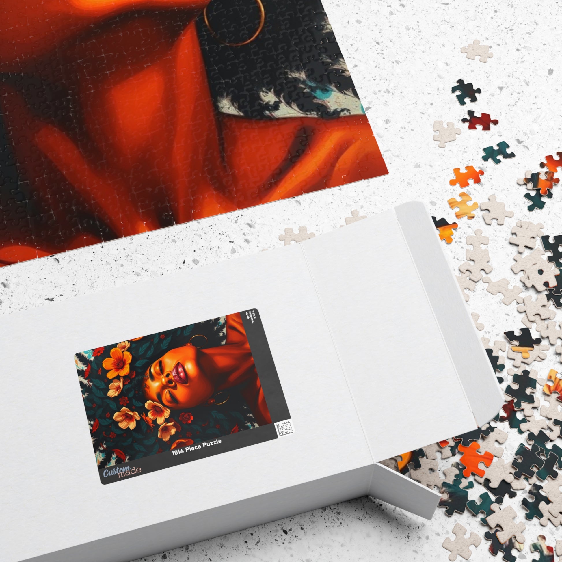 African American Jigsaw Puzzle, Black Female Portrait, Black Woman Art, Afrocentric Gift Puzzle The Puzzle Chest