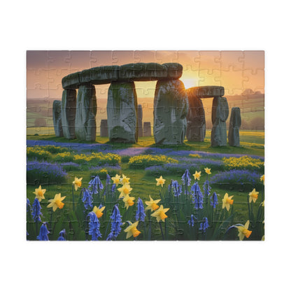 Stonehenge Sunrise Puzzle - 110, 252, 520, 1014-Piece, Famous European Landmark Jigsaw, Mind Game, Meditation Activity, Gift 110 pcs (Horizontal) Puzzle The Puzzle Chest
