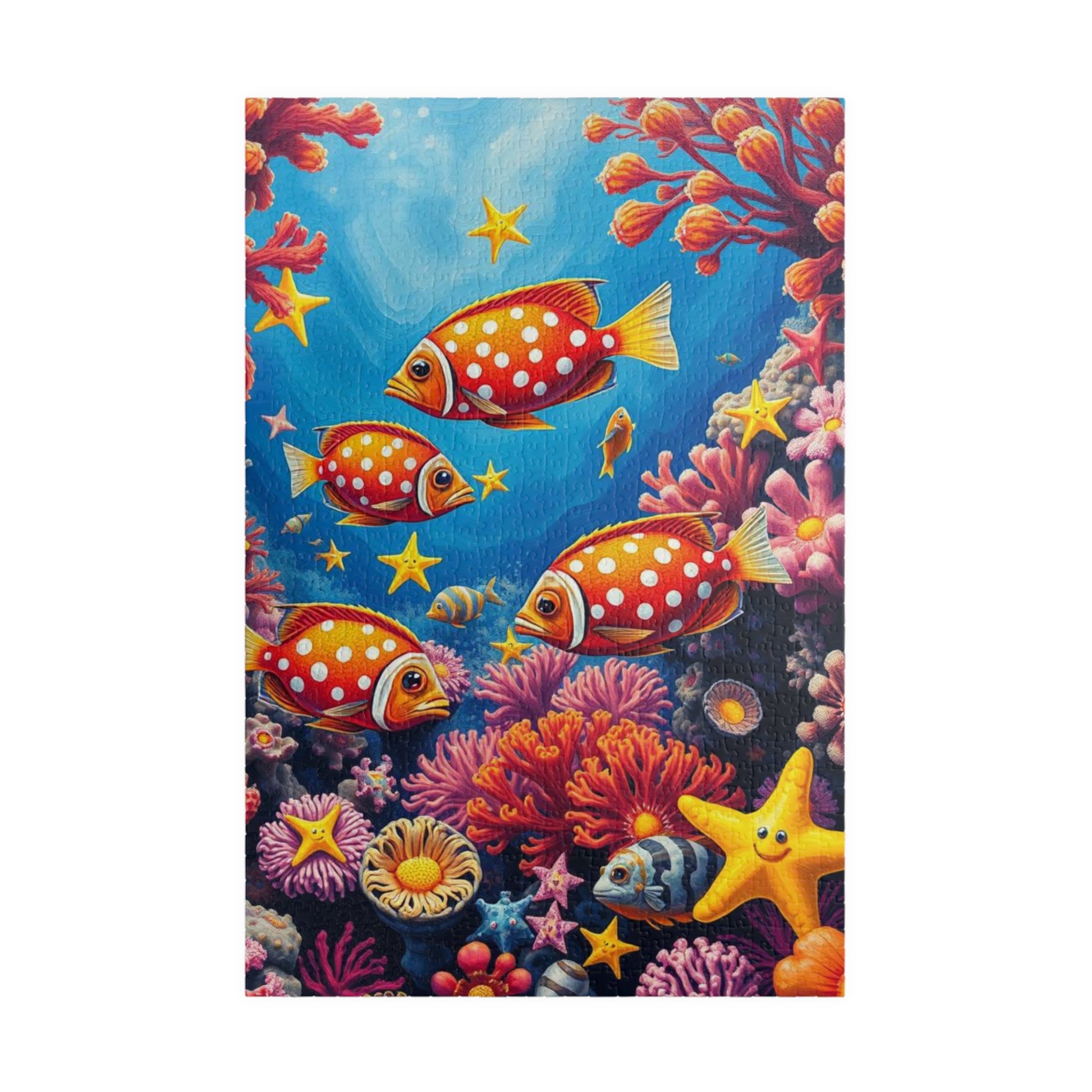 Ocean Puzzle with Tropical Fish, Colorful Underwater Jigsaw Puzzle for Adult, Fun Family Activity, Creative Birthday Holiday Gift for Friend 1014 pcs (Vertical) Puzzle The Puzzle Chest