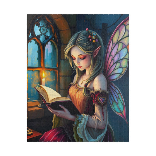 Bookish Fairy Jigsaw Puzzle - Reading by Candlelight, 110-1014 Piece Fantasy Game for Holiday Birthday Gift, Family Fun, Mindful Activity