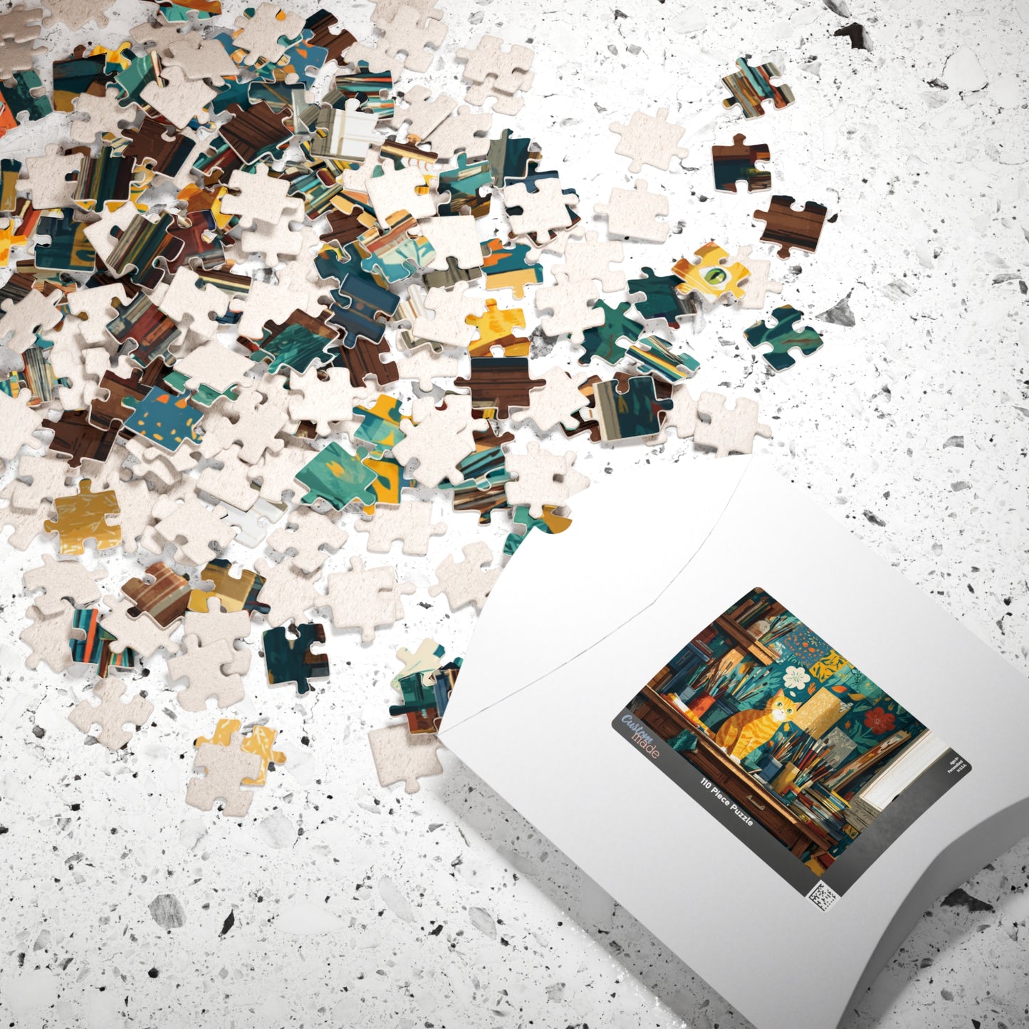 The Artist’s Cat – Matisse Inspired Jigsaw Puzzle, Animal Theme Studio Art Kitten Puzzle for Feline Lovers Puzzle The Puzzle Chest