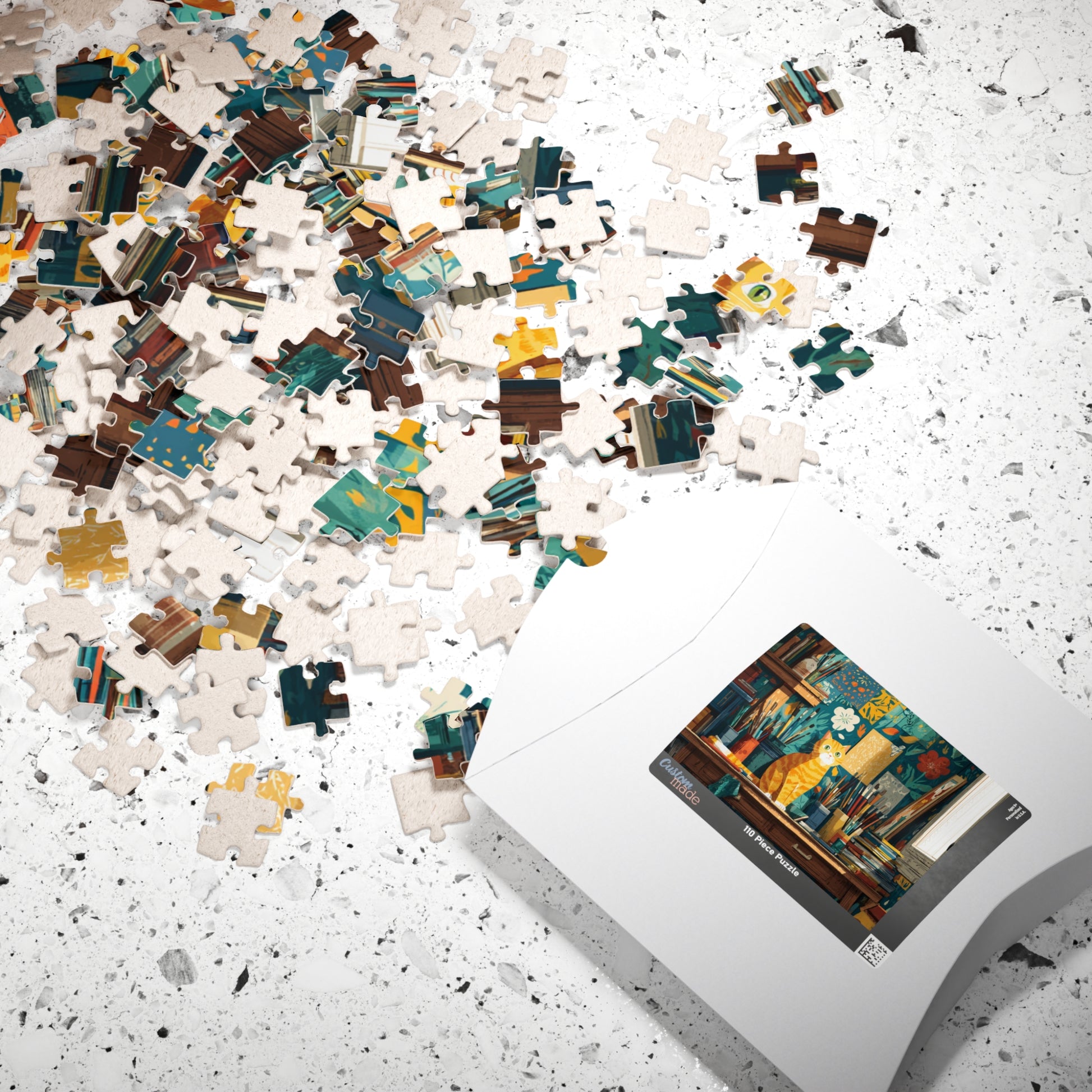 The Artist’s Cat – Matisse Inspired Jigsaw Puzzle, Animal Theme Studio Art Kitten Puzzle for Feline Lovers Puzzle The Puzzle Chest