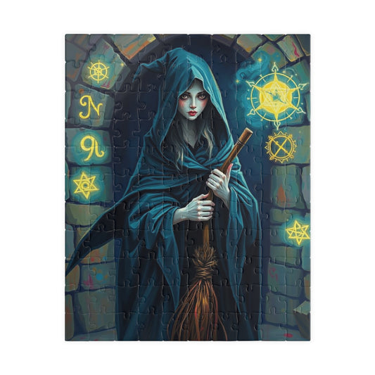 Witchfire Stone Circle - Mystical Witch Puzzle, Enchanting Jigsaw for Family Game Night Halloween Gift for Puzzle Lover Home Entertainment