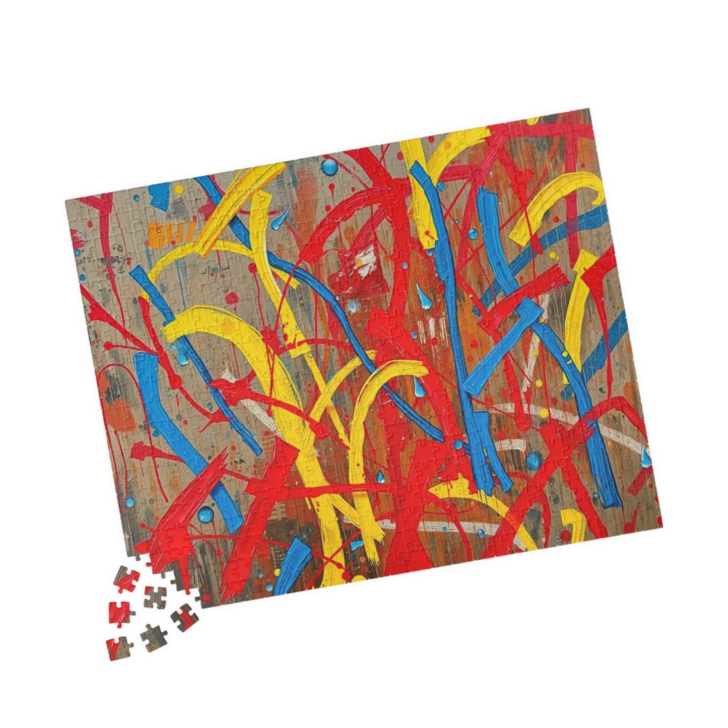 Abstract Colorful Jigsaw Puzzle Game for Adults, Vibrant Wall Art Piece Puzzle The Puzzle Chest