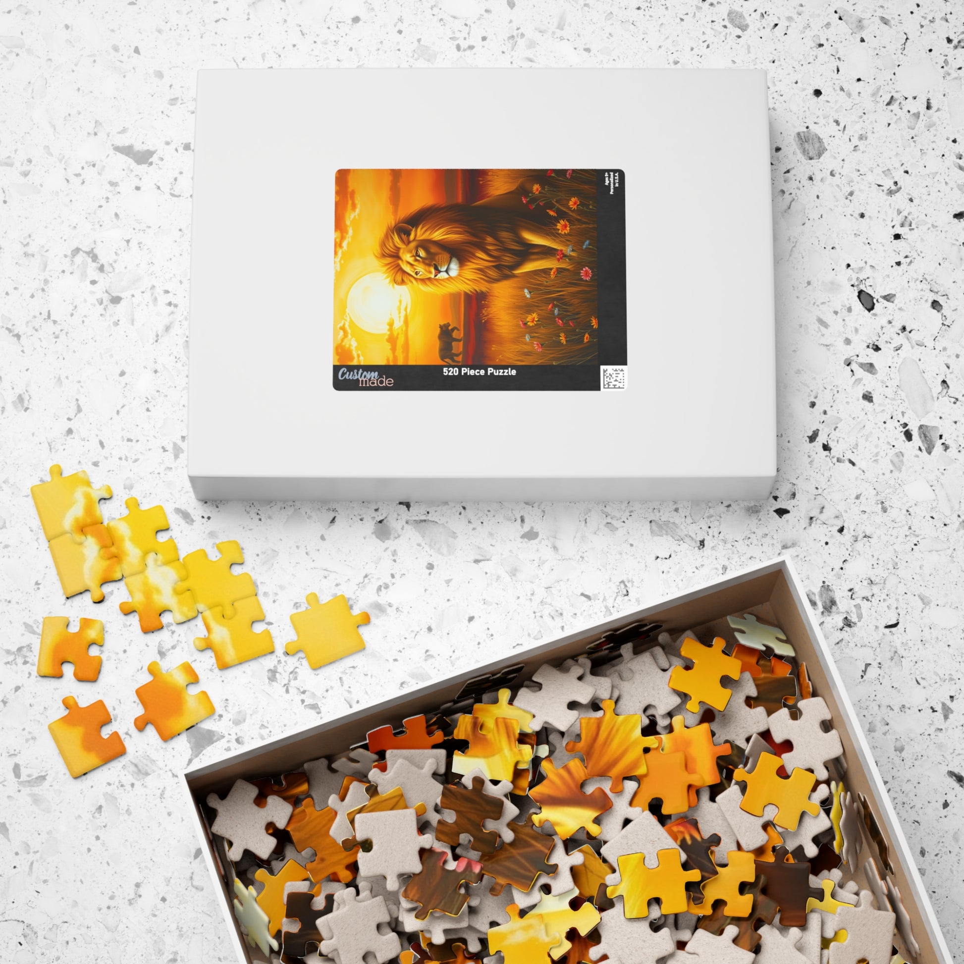 Majestic Lion Puzzle, Leo Zodiac Sign Jigsaw Game for Adults, Animal Lover Astrology Enthusiast Gift, Family Activity, Solo Fun Brain Teaser Puzzle The Puzzle Chest