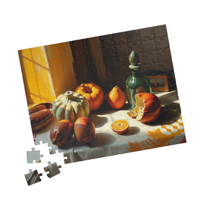 Autumn Still Life Jigsaw Puzzle, Vintage Style Art Design, Cozy Vibes Fun Indoor Activity, Family Game Night, Unique Gift for Puzzle Lovers
