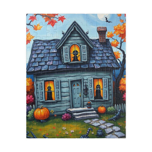Autum Spirits Abound Jigsaw Puzzle - Halloween Ghost Puzzle for Adults Ideal for Family Game Night, Puzzle Lover Gift, Fun for Fall Occasion